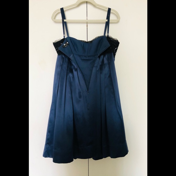 BCBGMaxAzria 100% Silk Dress 10🌟Straps Beaded PArty formal gorgeously - Picture 12 of 14